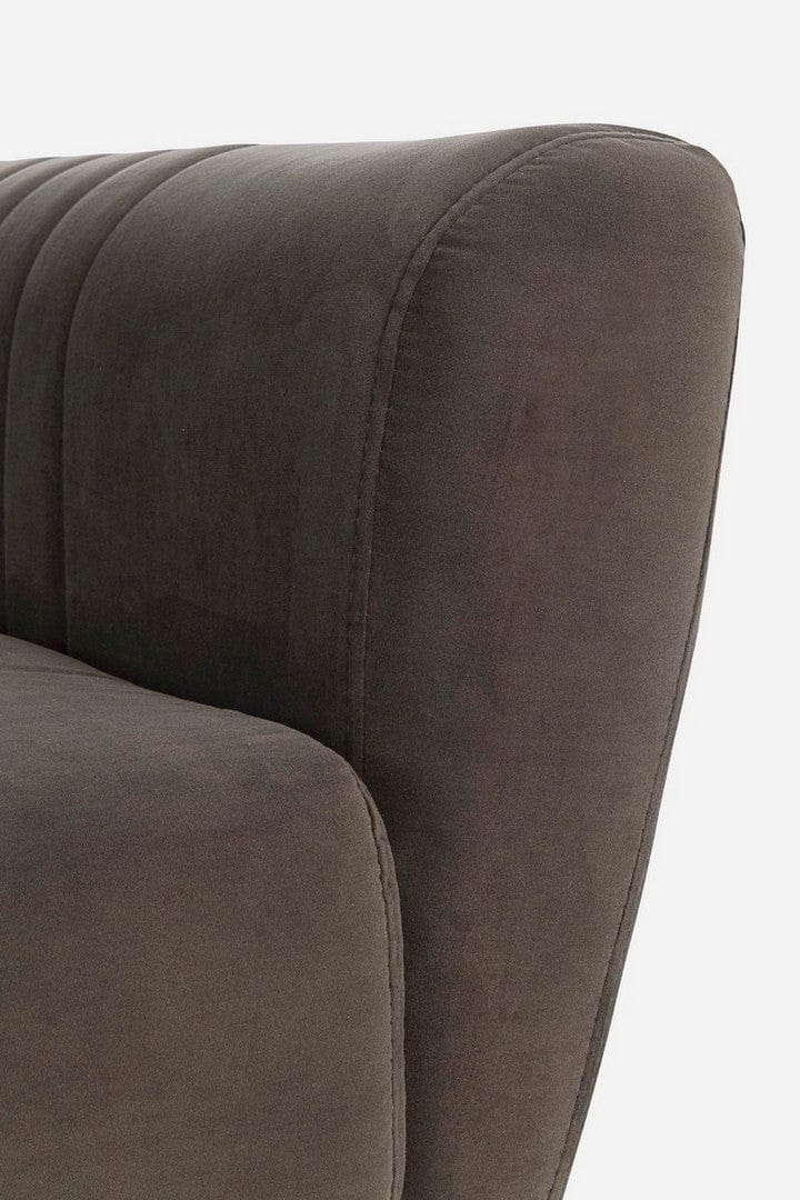 Canapea Johnny Velvet Maro Extensibila cu Spuma Poliuretanica, 3 Locuri, Suprafata de Dormit 180x104 cm, tapitata cu Stofa, l210xA83xH85 cm (9)