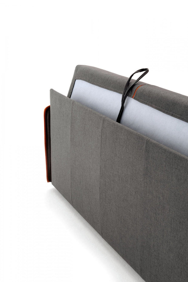 LeComfort Canapea Modire Bonnie 960/244 Extensibila cu Benzi Elastice si Spuma Poliuretanica, 3 Locuri, Suprafata de Dormit 195x160 cm, tapitata cu Stofa, cu Spatiu de Depozitare, l198xA99xH82 cm