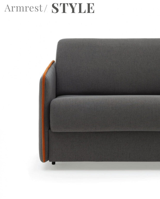 LeComfort Canapea Modire Bonnie 960/244 Extensibila cu Benzi Elastice si Spuma Poliuretanica, 3 Locuri, Suprafata de Dormit 195x160 cm, tapitata cu Stofa, cu Spatiu de Depozitare, l198xA99xH82 cm