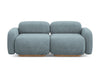 Makamii Canapea Modulara, 3 locuri, Tapitata cu Stofa, Ailani 3S-7, l190xA95xH73 cm
