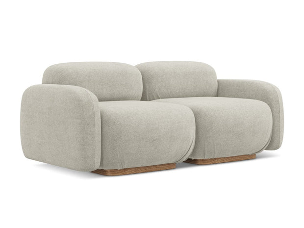 Makamii Canapea Modulara, 3 locuri, Tapitata cu Stofa, Ailani 3S-C5 Bej Deschis / Natural, l190xA95xH73 cm