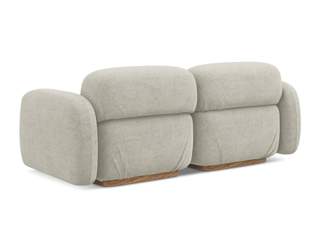 Makamii Canapea Modulara, 3 locuri, Tapitata cu Stofa, Ailani 3S-C5 Bej Deschis / Natural, l190xA95xH73 cm