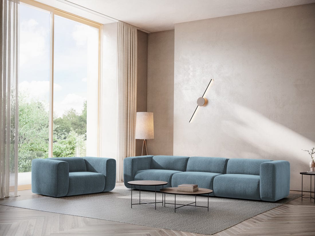 Makamii Canapea Modulara, 3 locuri, Tapitata cu Stofa, Ekahi 3S-2, l228xA89xH70 cm