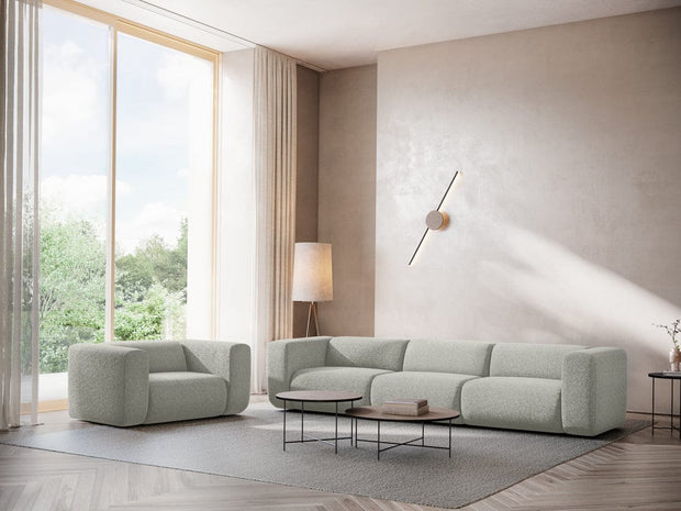 Makamii Canapea Modulara, 3 locuri, Tapitata cu Stofa, Ekahi 3S-20, l228xA89xH70 cm