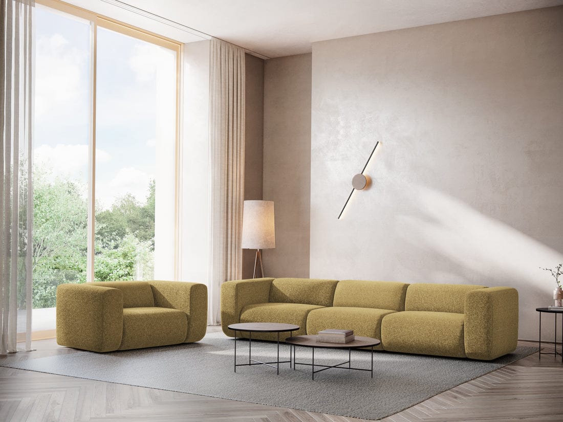 Makamii Canapea Modulara, 3 locuri, Tapitata cu Stofa, Ekahi 3S-20, l228xA89xH70 cm