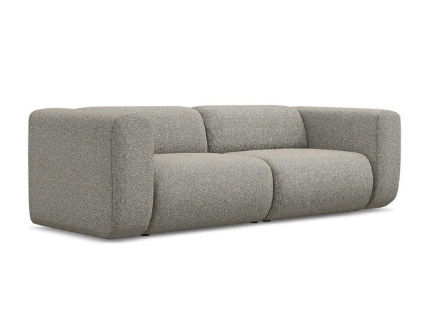 Makamii Canapea Modulara, 3 locuri, Tapitata cu Stofa, Ekahi 3S-C2 Bej Inchis / Negru, l228xA89xH70 cm