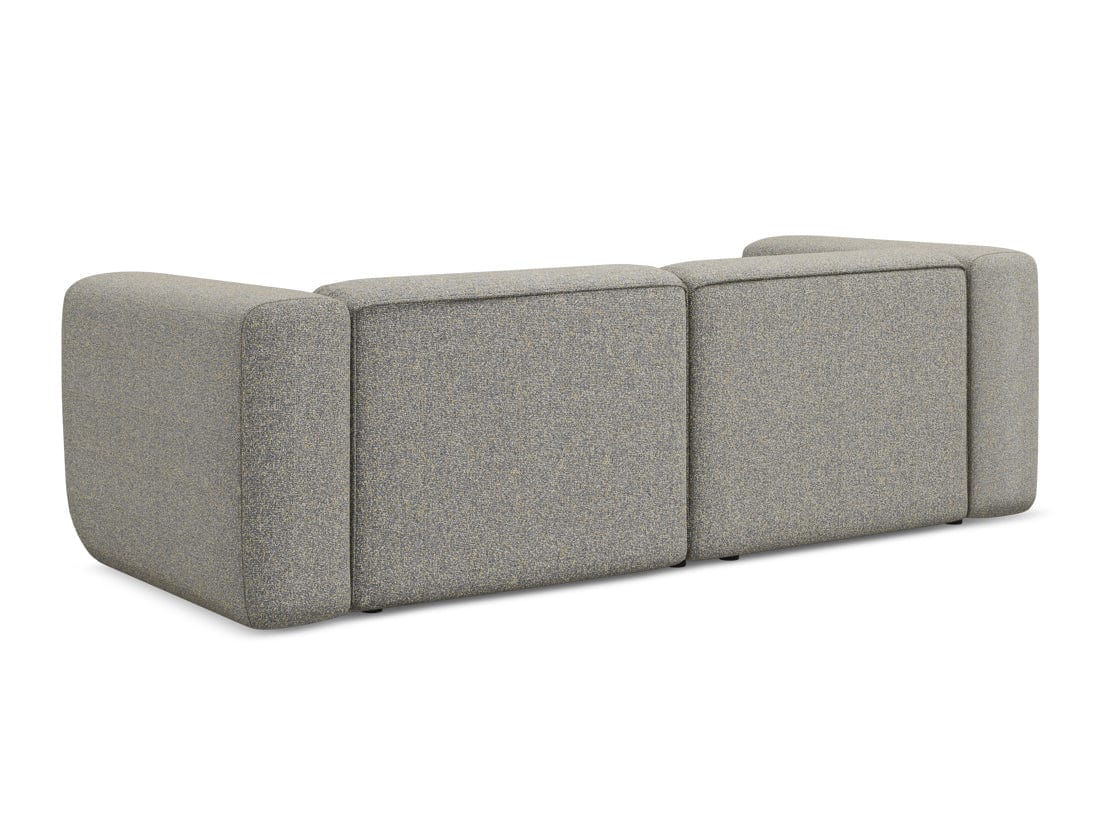 Makamii Canapea Modulara, 3 locuri, Tapitata cu Stofa, Ekahi 3S-C2 Bej Inchis / Negru, l228xA89xH70 cm