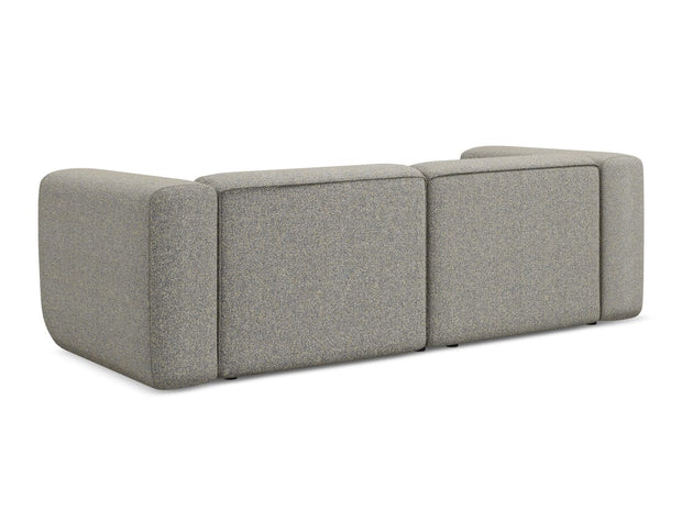 Makamii Canapea Modulara, 3 locuri, Tapitata cu Stofa, Ekahi 3S-C2 Bej Inchis / Negru, l228xA89xH70 cm