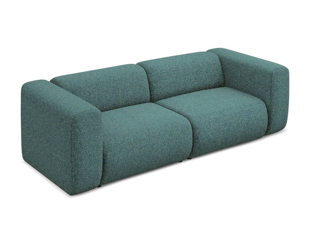 Makamii Canapea Modulara, 3 locuri, Tapitata cu Stofa, Ekahi 3S-C6 Marin / Negru, l228xA89xH70 cm