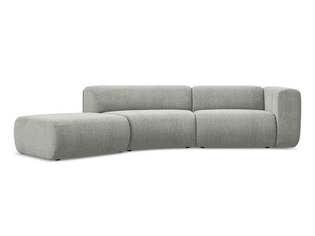 Makamii Canapea Modulara, 4 locuri, Taburet Inclus, Tapitata cu Stofa, Ekahi 4SOL-2, l335xA166xH70 cm