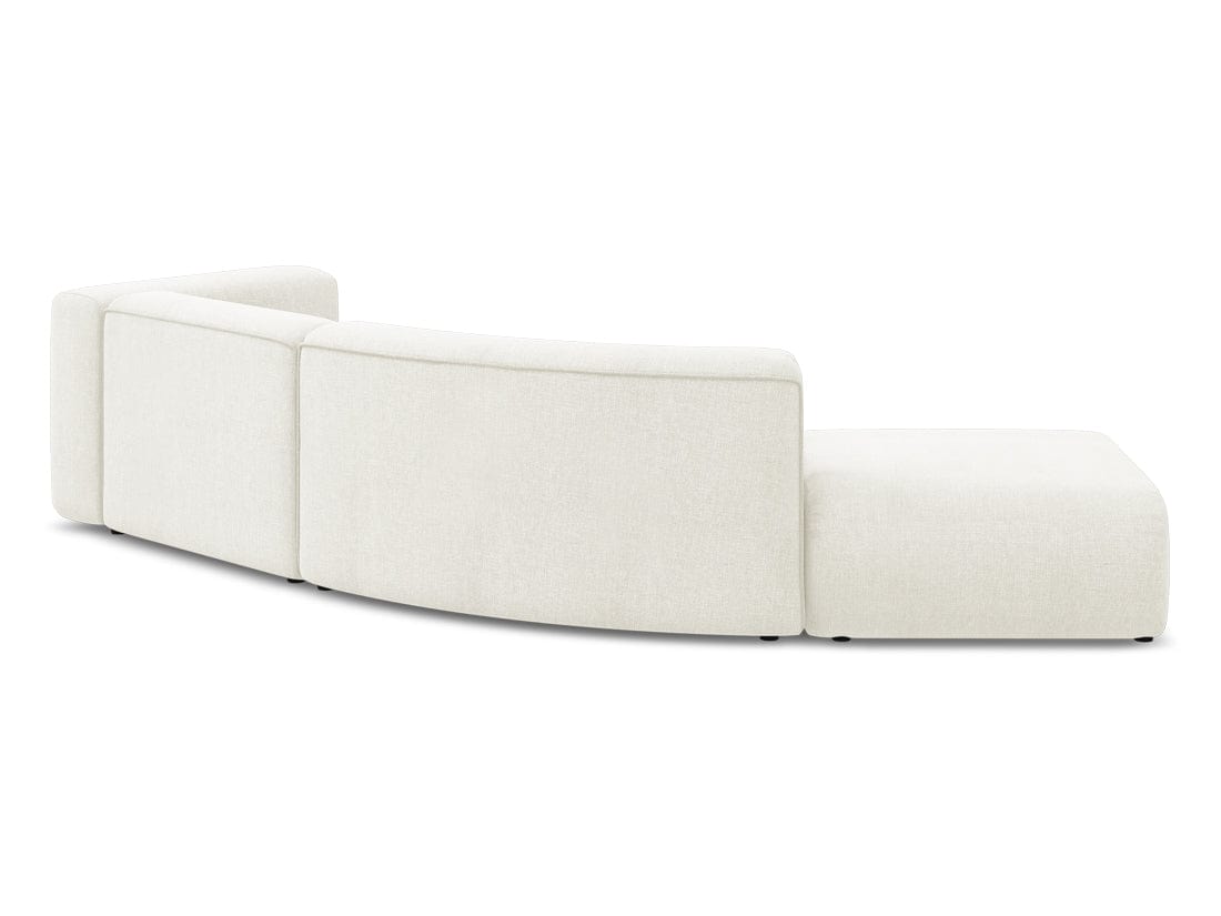 Makamii Canapea Modulara, 4 locuri, Taburet Inclus, Tapitata cu Stofa, Ekahi 4SOL-2, l335xA166xH70 cm
