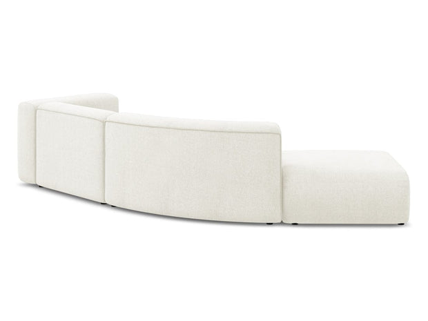 Makamii Canapea Modulara, 4 locuri, Taburet Inclus, Tapitata cu Stofa, Ekahi 4SOL-2, l335xA166xH70 cm