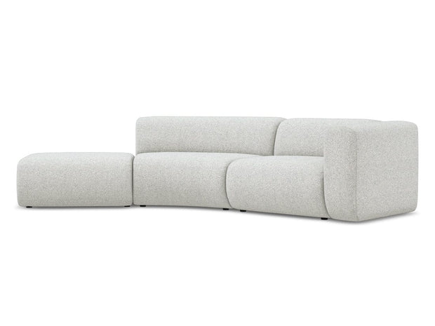 Makamii Canapea Modulara, 4 locuri, Taburet Inclus, Tapitata cu Stofa, Ekahi 4SOL-20, l335xA166xH70 cm