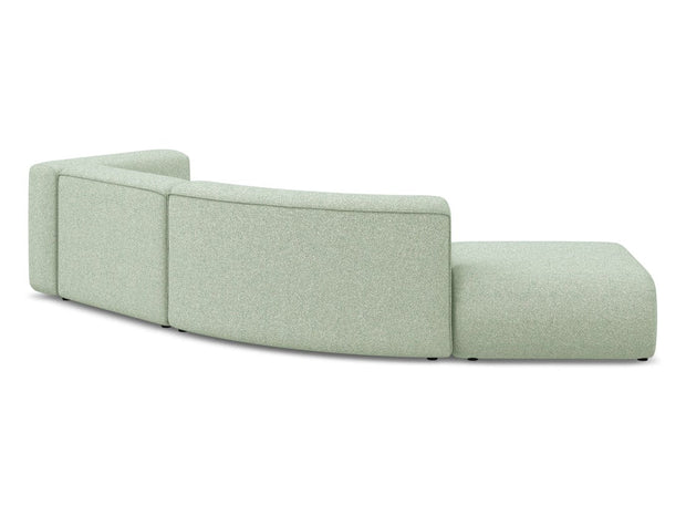Makamii Canapea Modulara, 4 locuri, Taburet Inclus, Tapitata cu Stofa, Ekahi 4SOL-20, l335xA166xH70 cm