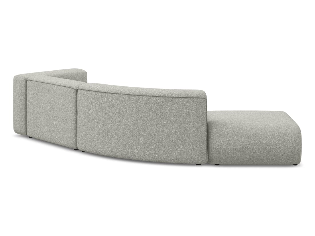 Makamii Canapea Modulara, 4 locuri, Taburet Inclus, Tapitata cu Stofa, Ekahi 4SOL-20, l335xA166xH70 cm