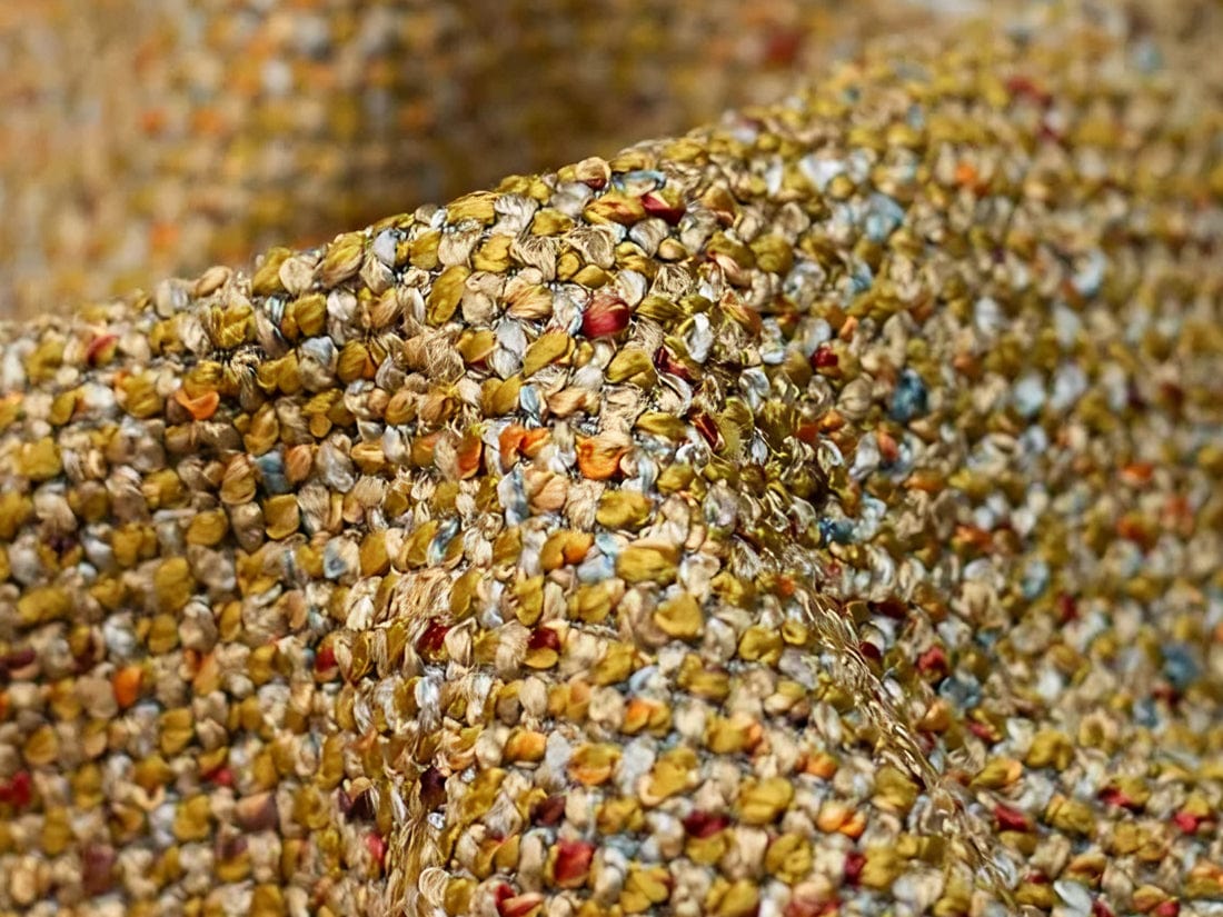 Makamii Canapea Modulara, 4 locuri, Taburet Inclus, Tapitata cu Stofa, Ekahi 4SOL-20, l335xA166xH70 cm