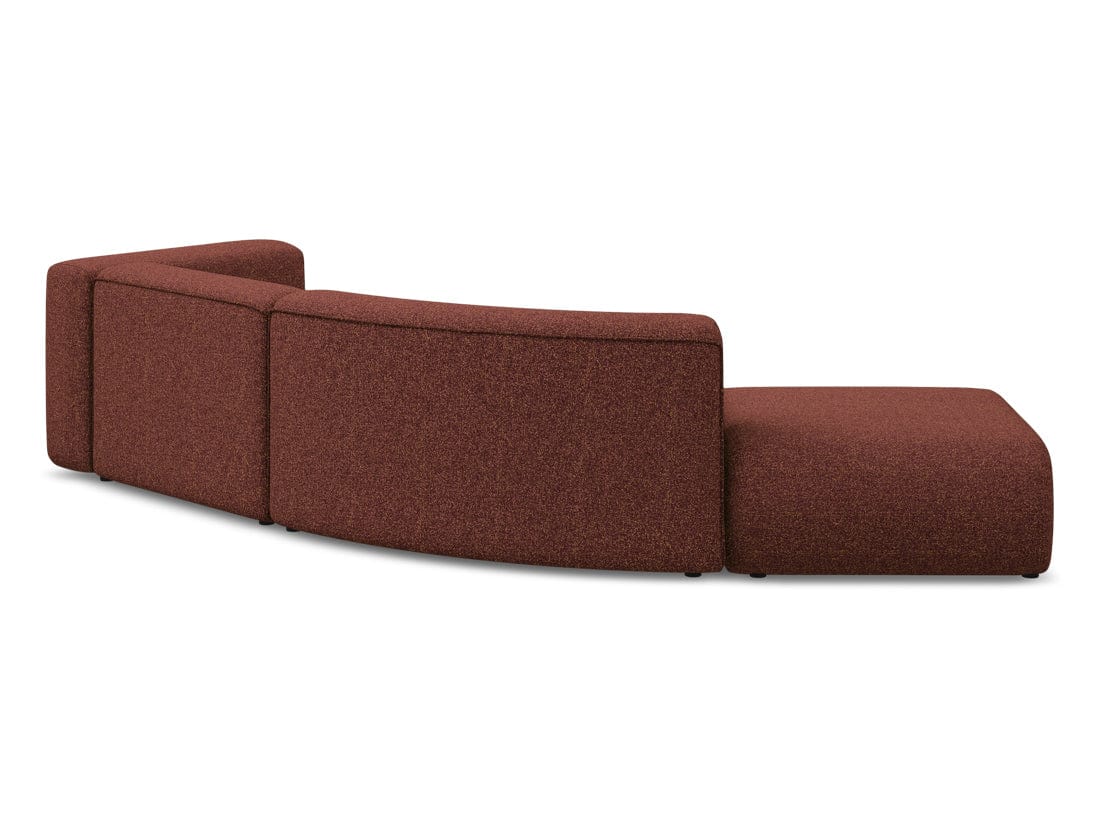 Makamii Canapea Modulara, 4 locuri, Taburet Inclus, Tapitata cu Stofa, Ekahi 4SOL-20, l335xA166xH70 cm