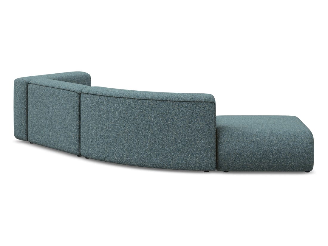 Makamii Canapea Modulara, 4 locuri, Taburet Inclus, Tapitata cu Stofa, Ekahi 4SOL-20, l335xA166xH70 cm