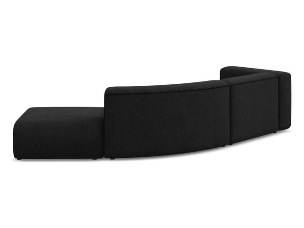 Makamii Canapea Modulara, 4 locuri, Taburet Inclus, Tapitata cu Stofa, Ekahi 4SOR-2, l335xA166xH70 cm