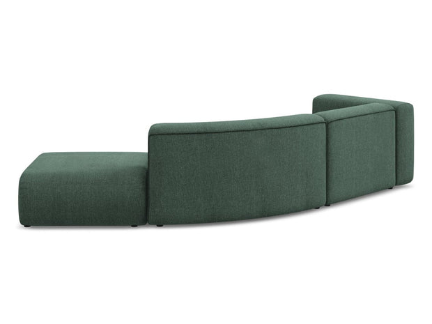 Makamii Canapea Modulara, 4 locuri, Taburet Inclus, Tapitata cu Stofa, Ekahi 4SOR-2, l335xA166xH70 cm