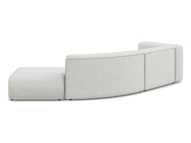 Makamii Canapea Modulara, 4 locuri, Taburet Inclus, Tapitata cu Stofa, Ekahi 4SOR-20, l335xA166xH70 cm