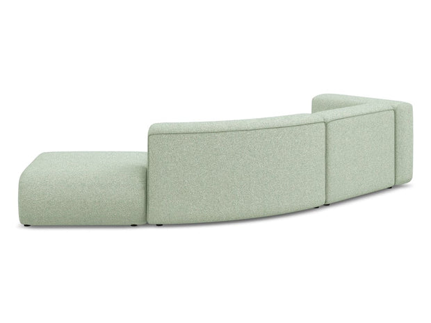 Makamii Canapea Modulara, 4 locuri, Taburet Inclus, Tapitata cu Stofa, Ekahi 4SOR-20, l335xA166xH70 cm