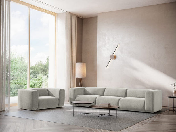 Makamii Canapea Modulara, 4 locuri, Tapitata cu Stofa, Ekahi 4S-2, l319xA89xH70 cm