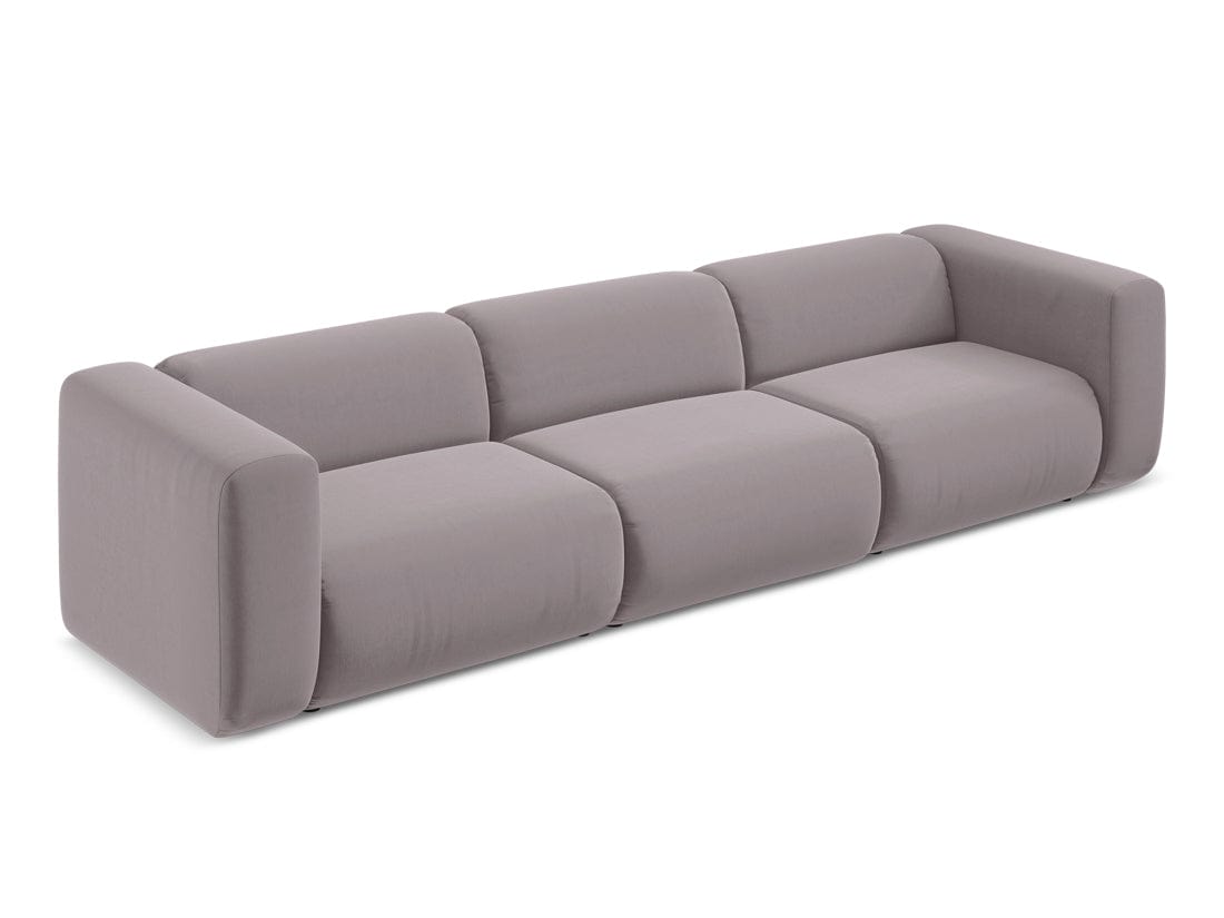 Makamii Canapea Modulara, 4 locuri, Tapitata cu Stofa, Ekahi Velvet 4S-3, l319xA89xH70 cm