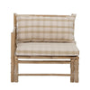 Bloomingville Canapea Modulara pentru gradina / terasa, din bambus, Korfu Left Natural, l77xA76xH70 cm