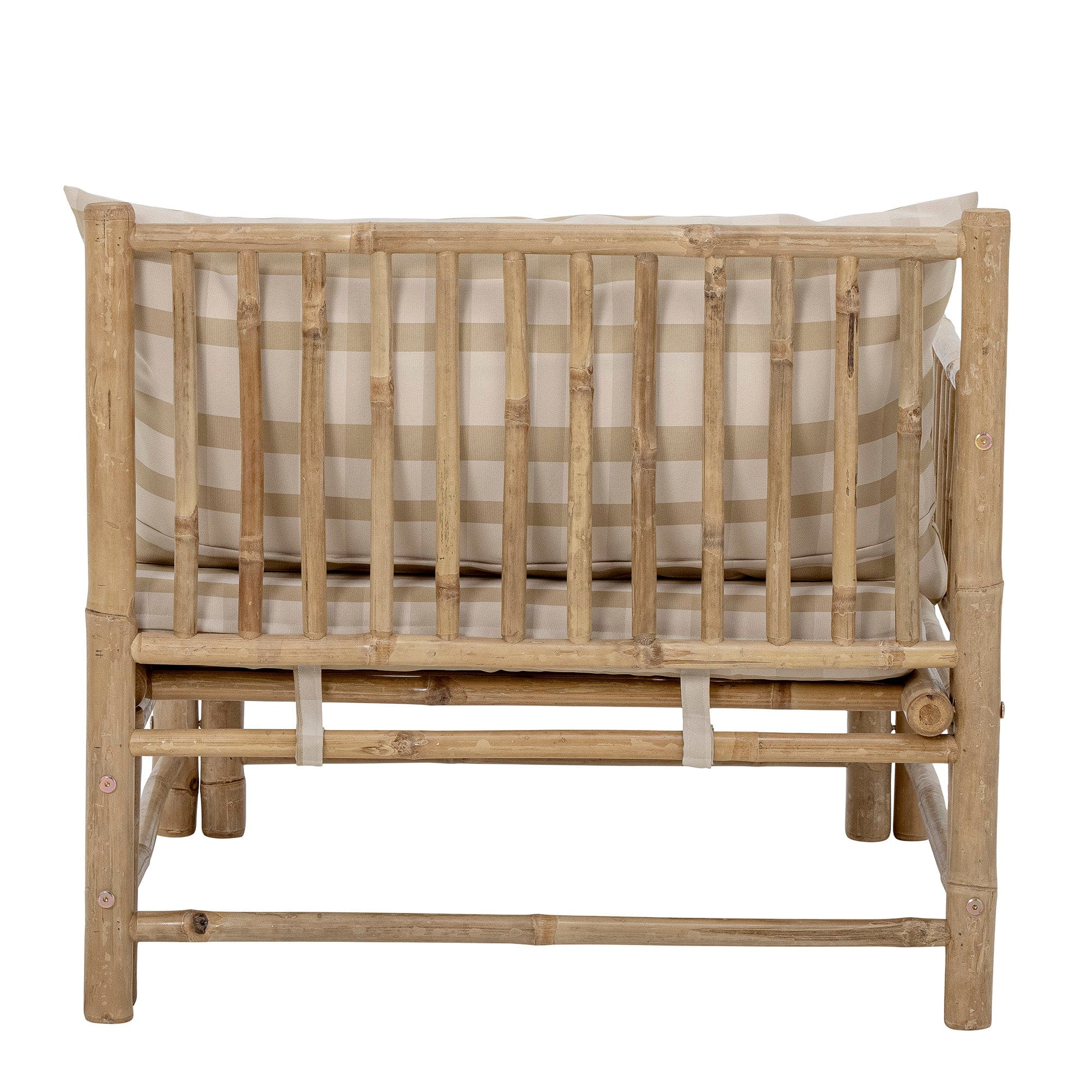 Bloomingville Canapea Modulara pentru gradina / terasa, din bambus, Korfu Left Natural, l77xA76xH70 cm