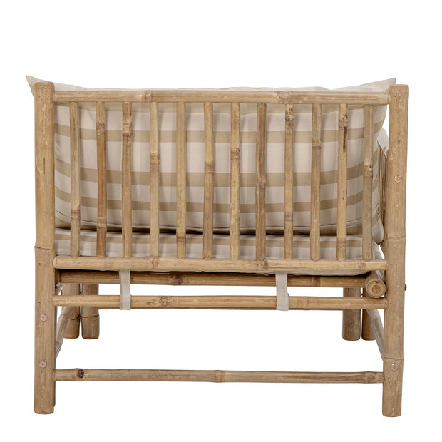 Bloomingville Canapea Modulara pentru gradina / terasa, din bambus, Korfu Left Natural, l77xA76xH70 cm