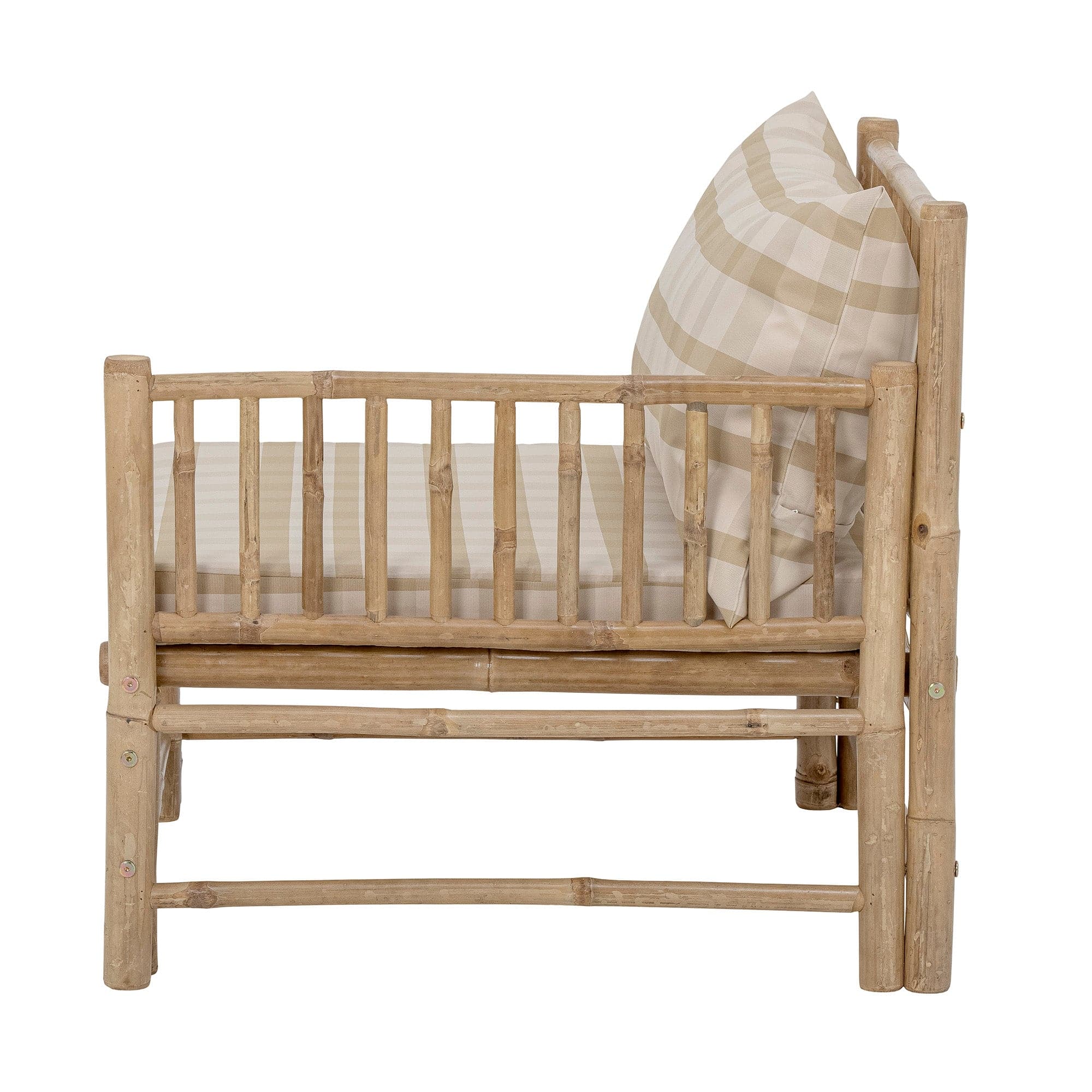 Bloomingville Canapea Modulara pentru gradina / terasa, din bambus, Korfu Right Natural, l77xA76xH70 cm