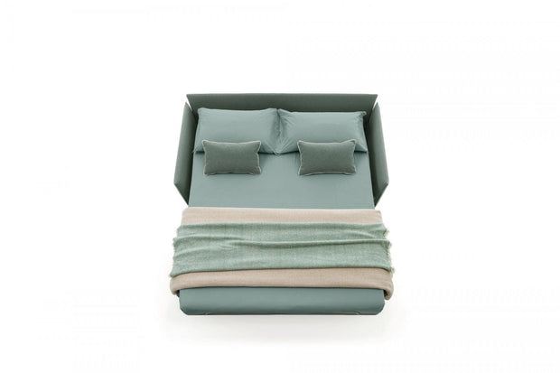 LeComfort Canapea Noxar Bonnie 847/370 Extensibila cu Benzi Elastice si Spuma Poliuretanica, 3 Locuri, Suprafata de Dormit 199x160 cm, tapitata cu Stofa, cu Spatiu de Depozitare, l198xA97xH88 cm