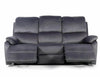 Canapea Recliner, 3 locuri, tapitata cu stofa, Spencer 3 Velvet Gri / Negru, l193xA94xH101 cm (1)