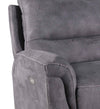 Moycor Canapea Recliner cu mecanism electric, tapitata cu stofa, 3 locuri Basil Gri, l208xA93xH100 cm
