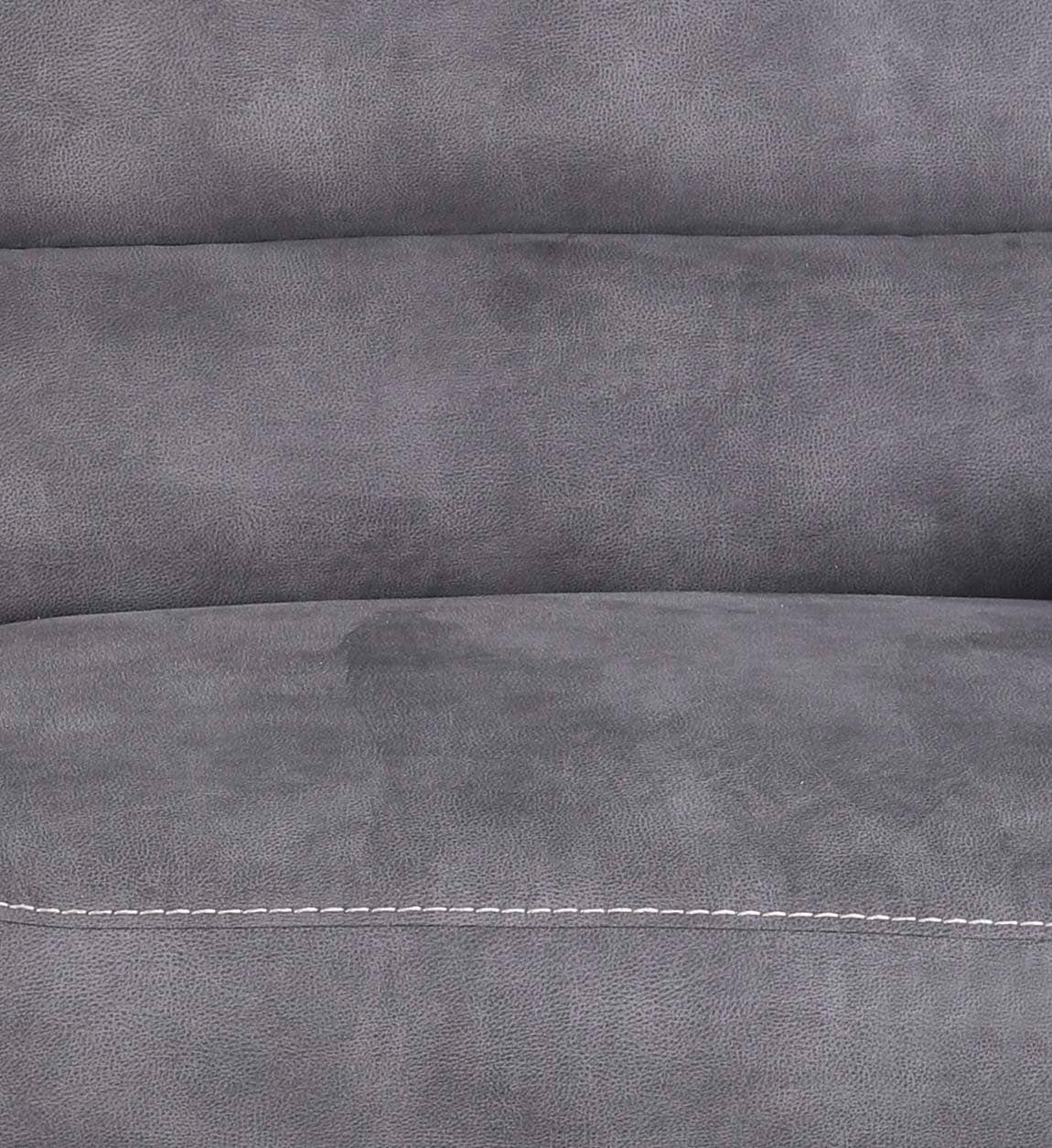 Moycor Canapea Recliner cu mecanism electric, tapitata cu stofa, 3 locuri Basil Gri, l208xA93xH100 cm