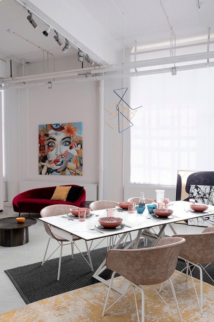 Canapea Seraphin Velvet Bordeaux Fixa cu Spuma Poliuretanica, 2 Locuri, tapitata cu Stofa, l183xA85xH80 cm (2)