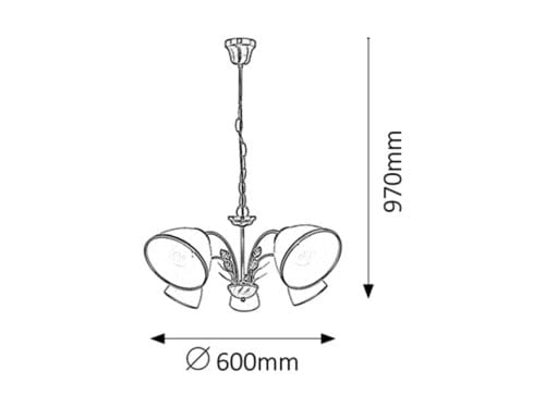 RabaLux Candelabru Aletta 2780 Bronz