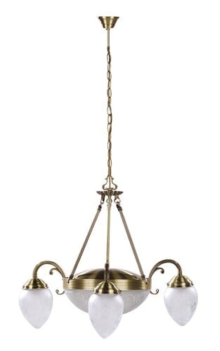 RabaLux Candelabru Annabella 8633 Bronz / Alb