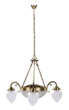 RabaLux Candelabru Annabella 8633 Bronz / Alb