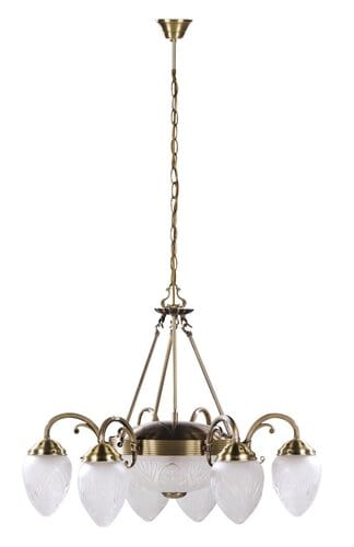 RabaLux Candelabru Annabella 8636 Bronz / Alb