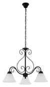 RabaLux Candelabru Athen 7813 Negru Mat / Alb