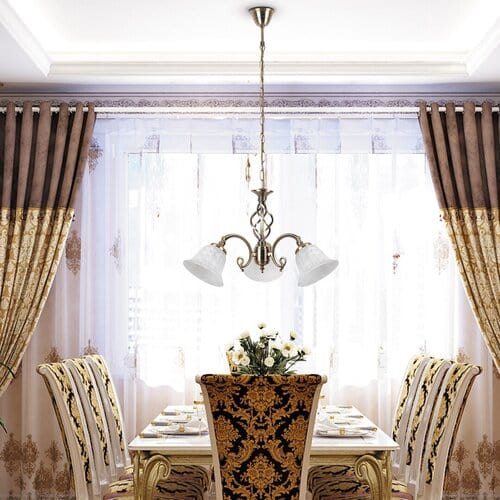 RabaLux Candelabru Beckworth 7133 Bronz / Alb