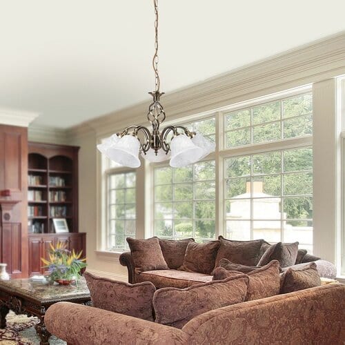 RabaLux Candelabru Beckworth 7135 Bronz / Alb