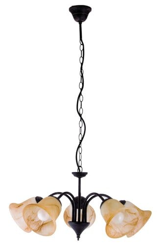 RabaLux Candelabru Colette 7368 Negru / Maro