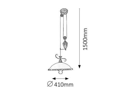 RabaLux Candelabru Elisett 2756 Bronz