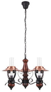 RabaLux Candelabru Enna 7860 Negru / Transparent