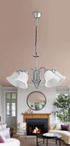 RabaLux Candelabru Francesca 7365 Gri / Alb