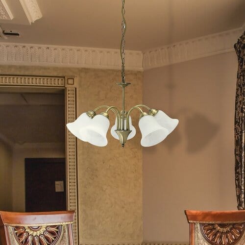 RabaLux Candelabru Francesca 7375 Bronz / Alb