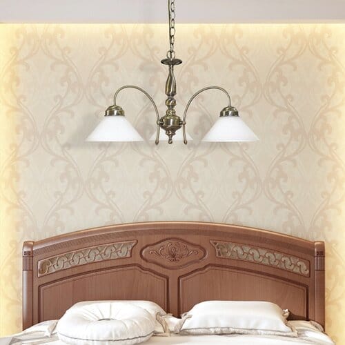 Candelabru Marian 2703 Bronz / Alb (2)